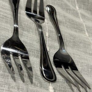 Serving Forks: Stainless, Set of 3, Elegant Serving Utensils, Serving Forks